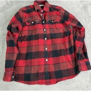 Arborwear Long Sleeve Flannel Button Down Shirt Men's Size Medium Red
